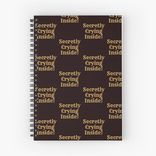 Item preview, secretly crying inside tan designed and sold by PrairieRidgeDesigns.