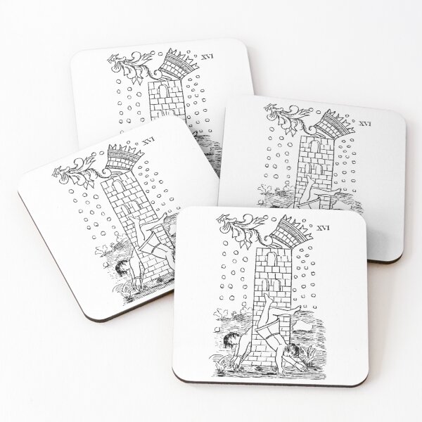 Item preview, Tarot The Tower 16 designed and sold by Talismania.