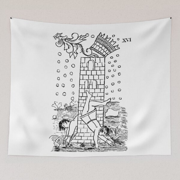 Item preview, Tarot The Tower 16 designed and sold by Talismania.