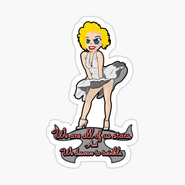 Marilyn Monroe Anime Chibi Sticker
