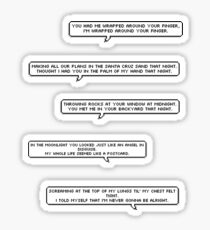 Pegatina Juego de letras envuelto alrededor de tu dedo