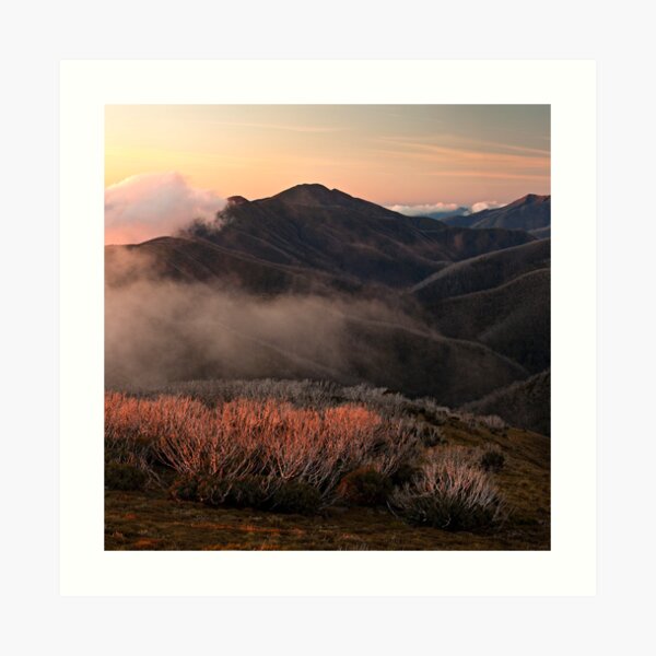 Feathertop hues - Victorian Alps Art Print
