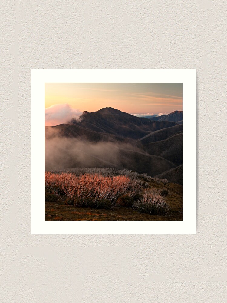 Alternate view of Feathertop hues - Victorian Alps Art Print