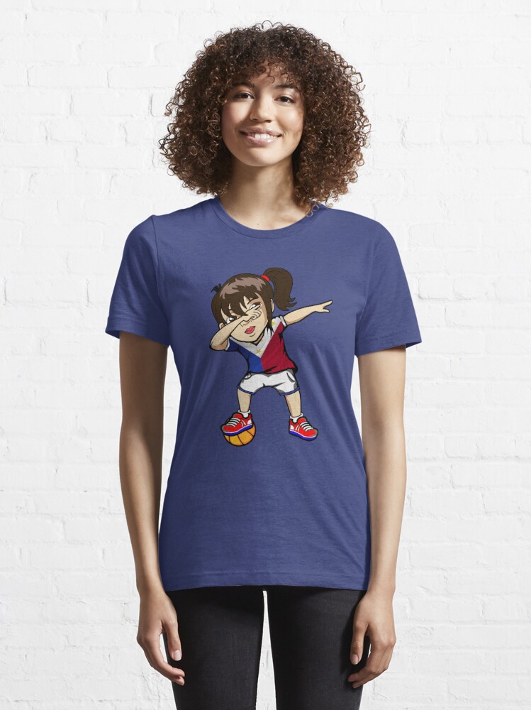 Dabbing Girl Philippine Flag Basketball Meme Jersey Shirt T-Shirt