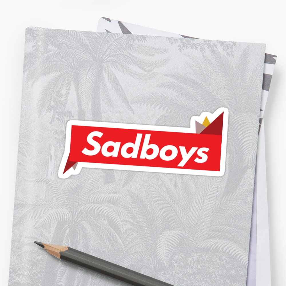 "Sadboys Text" Sticker By Wilsonthomas | Redbubble