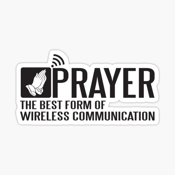 Item preview, Prayer - the best form of wireless communication designed and sold by nektarinchen.