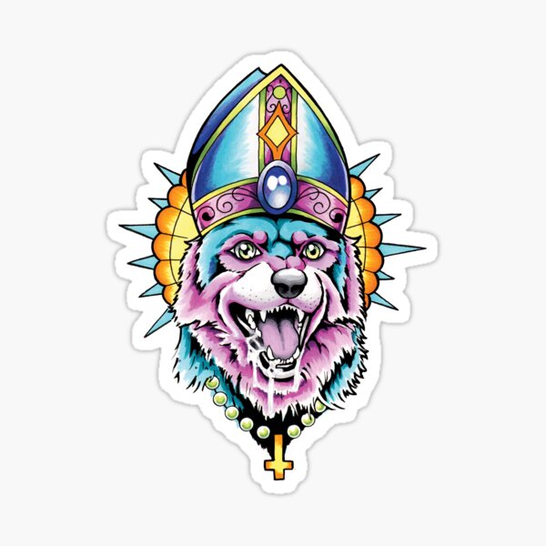 Pope Dog V2 Sticker