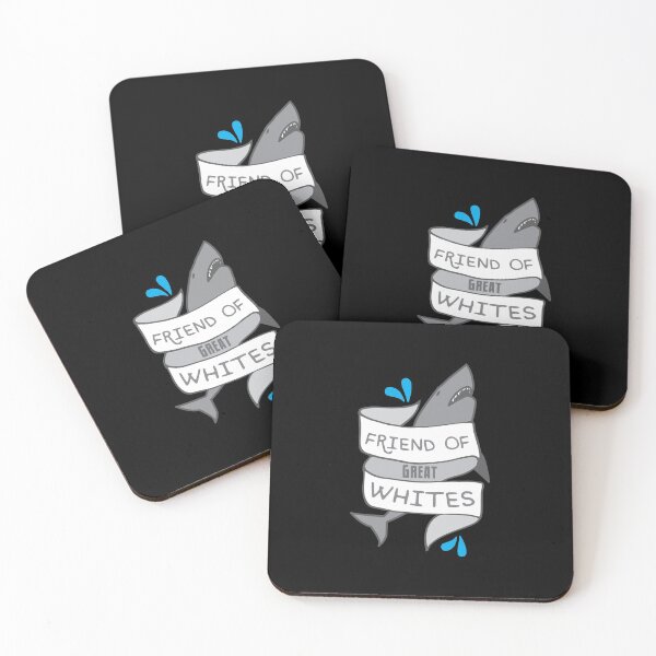 Item preview, Friend of GREAT WHITES (sharks) banner designed and sold by jazzydevil.