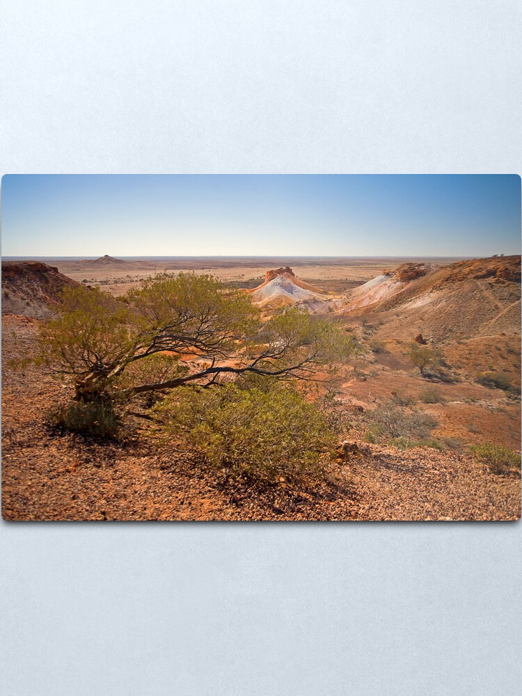 Alternate view of Exposed Tree, Breakaways, Coober Pedy,SA Metal Print