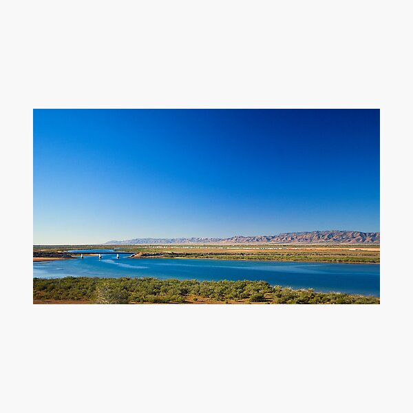 Freight Train arriving at Port Augusta,SA Photographic Print