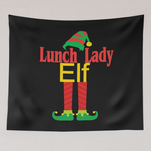 Item preview, Christmas Lunch Lady Elf With Hat & Feet Holiday Gift designed and sold by Sapphire Star.
