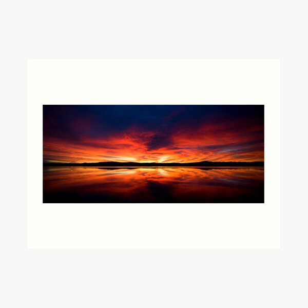 Sunrise over Spencer's Gulf, Port Augusta, SA Art Print
