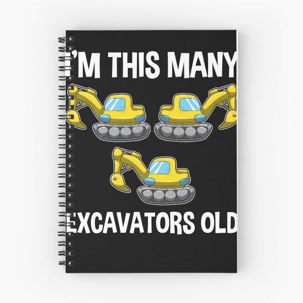 Item preview, I'm This Many Excavators Old 3 Birthday Gift designed and sold by BornDesign.