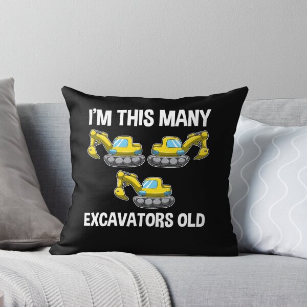 Item preview, I'm This Many Excavators Old 3 Birthday Gift designed and sold by BornDesign.