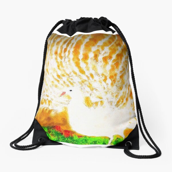 Peacock Drawstring Bag