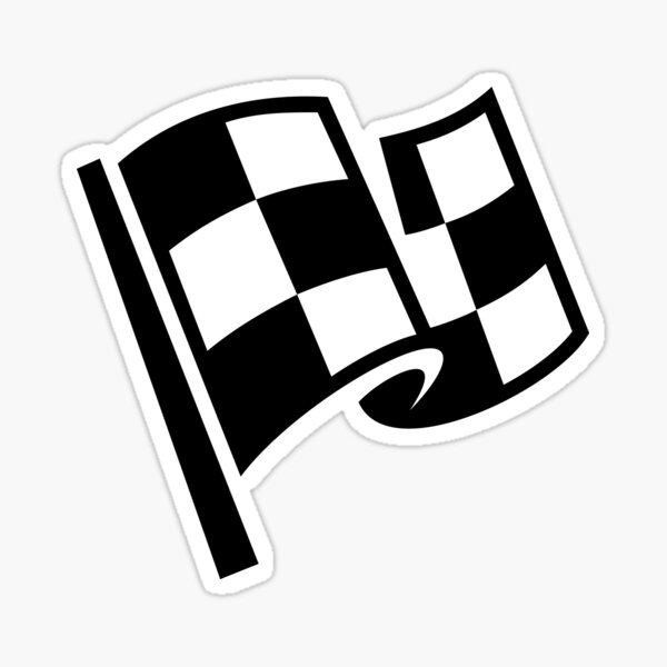 Castrol Checkered Flag Shield Sticker Vintage Sports Car Racing Decal 