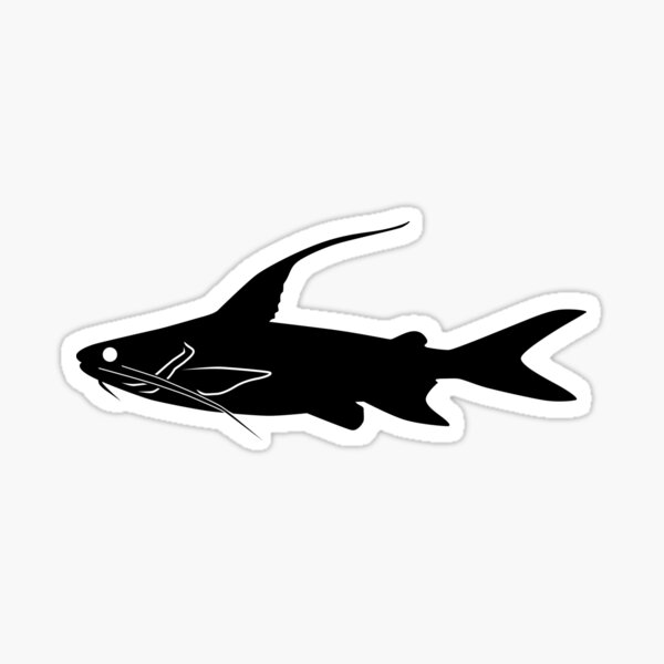 Fish Silhouette Stickers for Sale