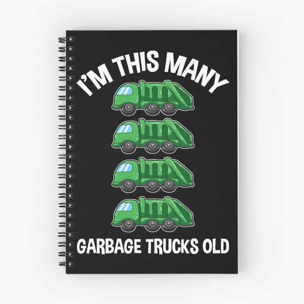 Item preview, I'm This Many Garbage Trucks Old 4 Birthday designed and sold by BornDesign.