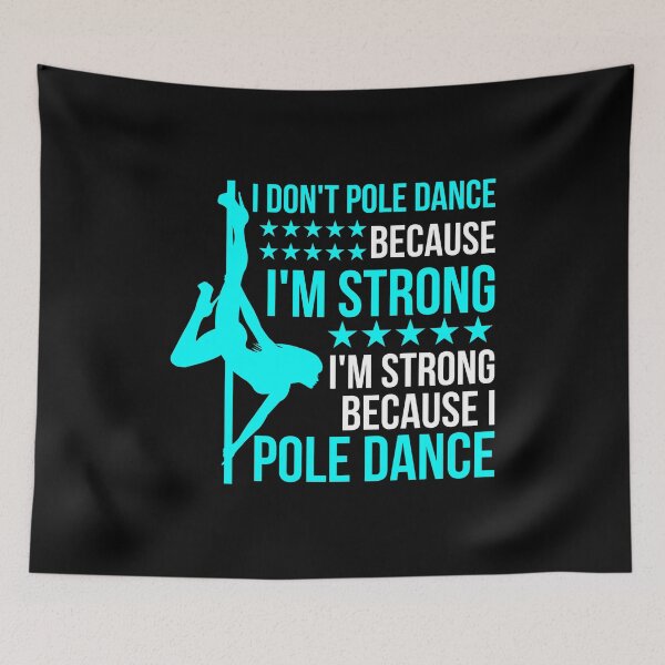 Item preview, Pole Dance Shirt I'm Strong Because I Pole Dance Gift Tee designed and sold by haselshirt.