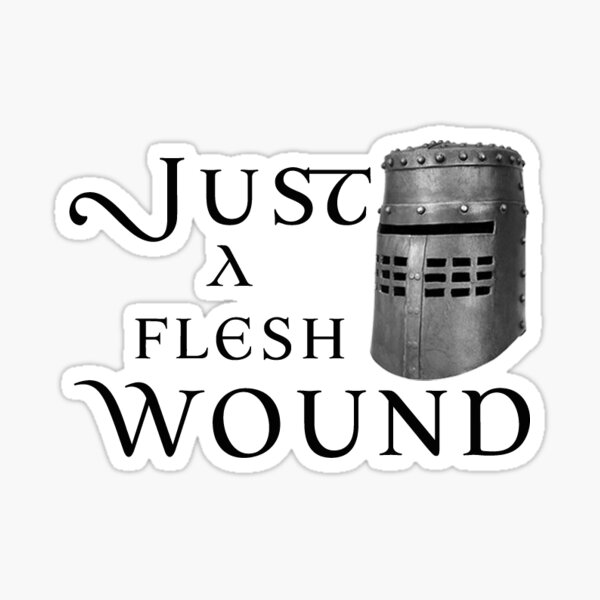 Artikel-Vorschau von Nur eine Fleischwunde / Schwarzer Ritter, designt und verkauft von MandWthings.
