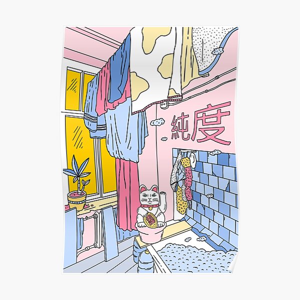 Poster Badezimmer Redbubble