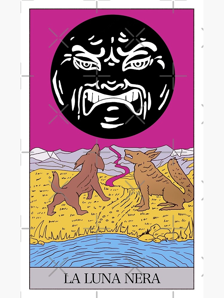 Póster for Sale con la obra «La luna nera» de maryluis | Redbubble
