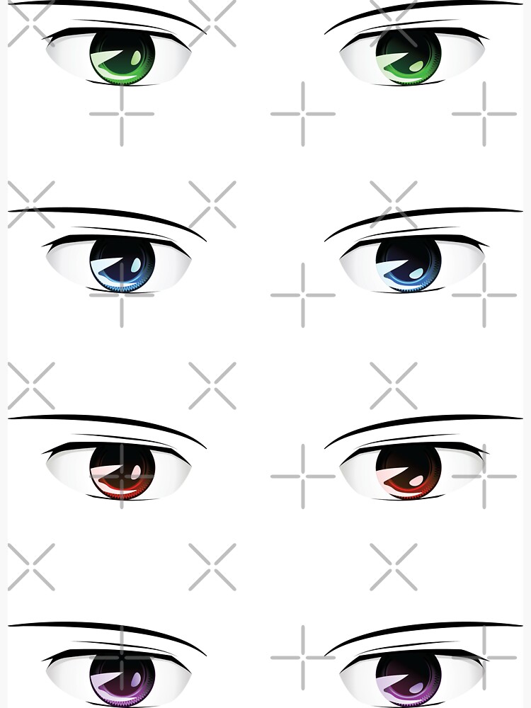 Colorful Male Eyes Sticker for Sale by AnnArtshock