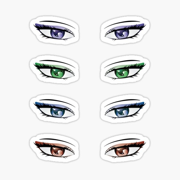 Colorful Male Eyes Sticker for Sale by AnnArtshock