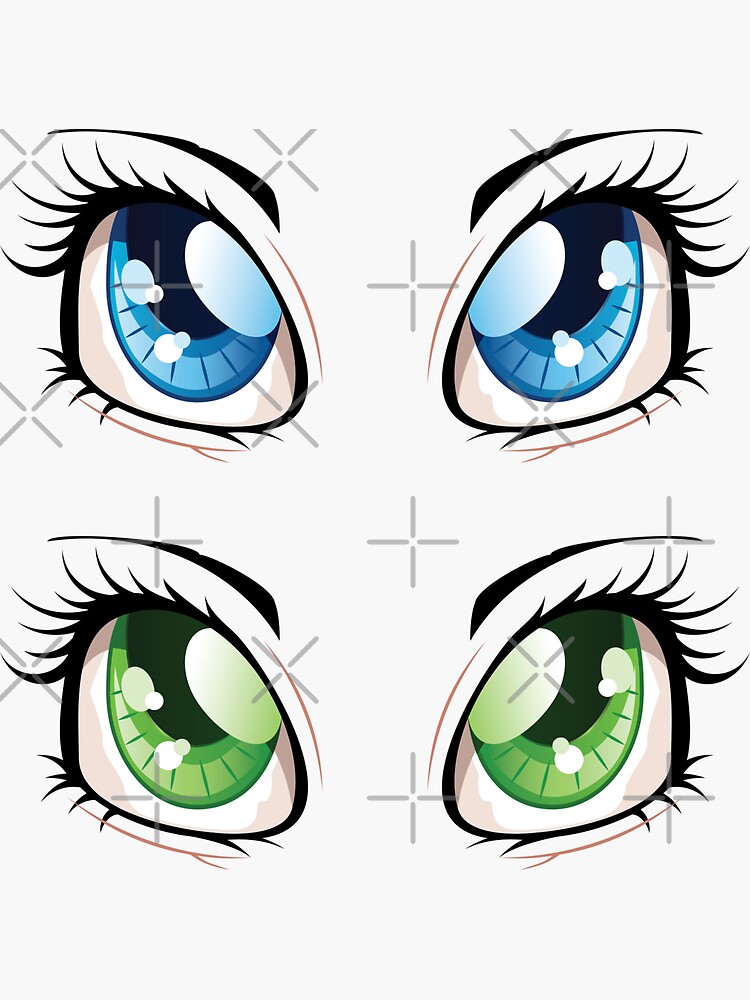 Fantasy eyes Sticker for Sale by AnnArtshock