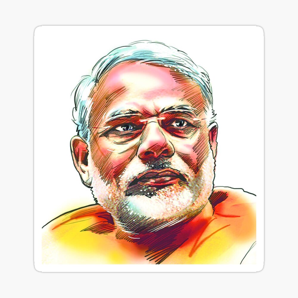 Drawing Narendra Modi with Colour Pencil  Drawing for Beginners    YouTube