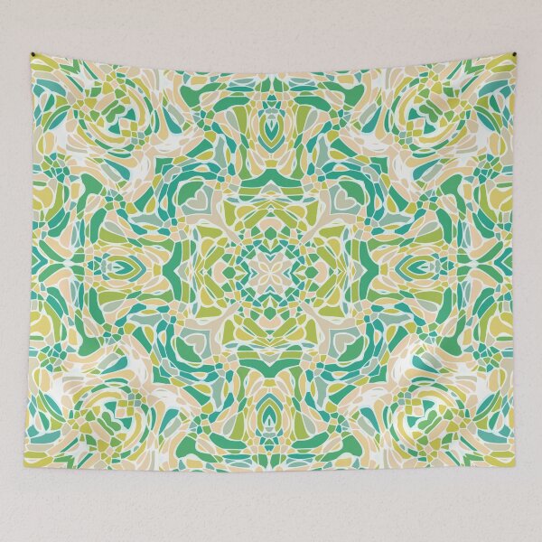 Item preview, Flowering Fields Mandala designed and sold by Kelly Dietrich Mandala & Fractal Art.