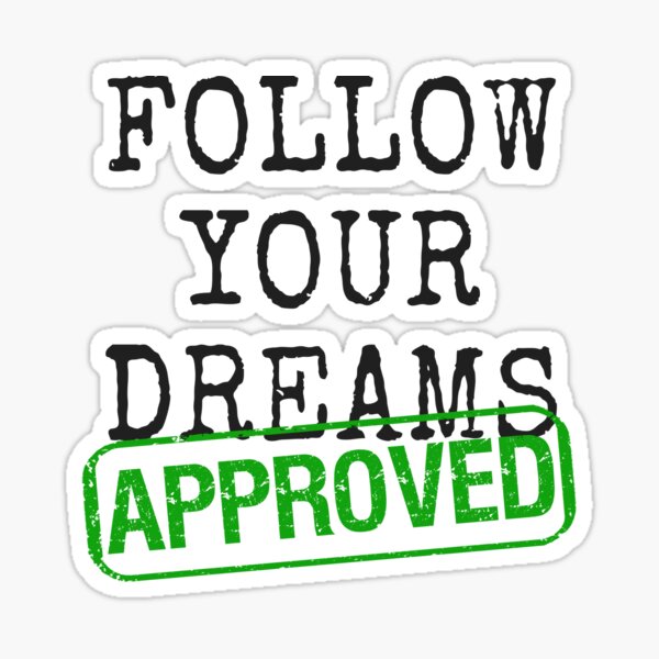 Item preview, Go Follow Your Dreams - Light Blue designed and sold by 4wordsmovement.