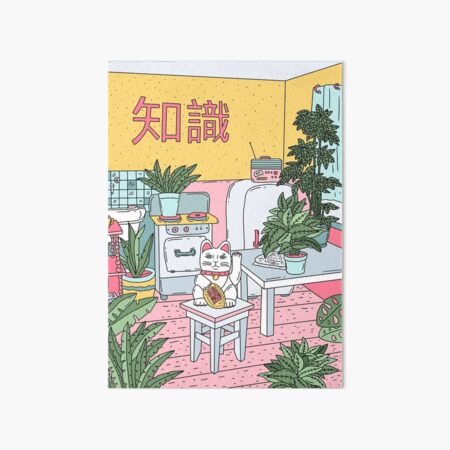 Maneki Plants Art Board Print