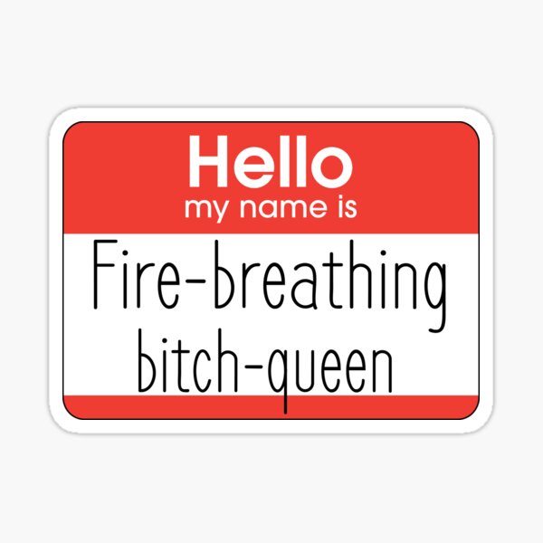 Item preview, Hello My Name Is... - Queen designed and sold by paperbouquet.