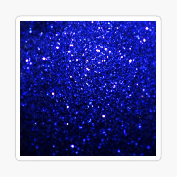 Sparkling Dark Blue Glitter  Sticker
