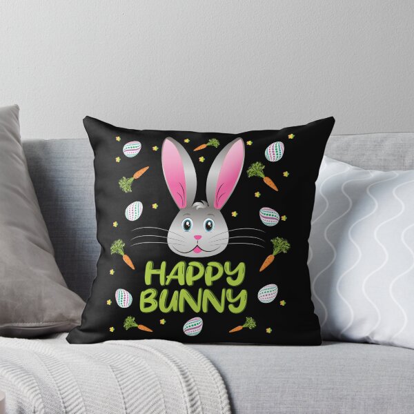 Item preview, Happy Bunny Easter Rabbit Egg Hunt Funny Bunny Face designed and sold by ZNOVANNA.