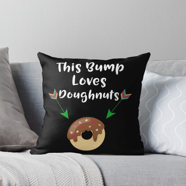 Item preview, This Baby Bump Loves Doughnuts Funny Pregnancy Craving Announcement Design designed and sold by SpiritWestDesig.