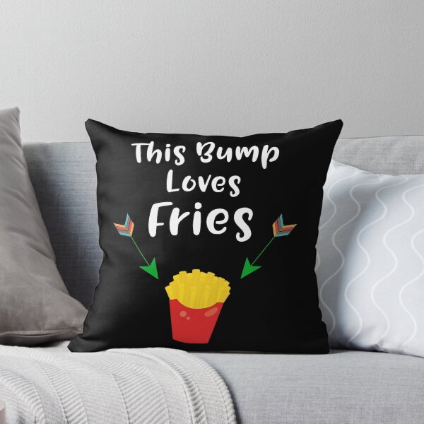 Item preview, This Baby Bump Loves Fries Funny Pregnancy Craving Announcement Design designed and sold by SpiritWestDesig.