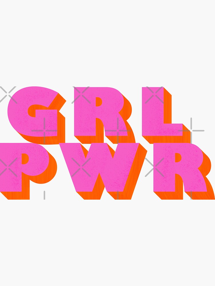 girl-power-typography-sticker-by-showmemars-redbubble