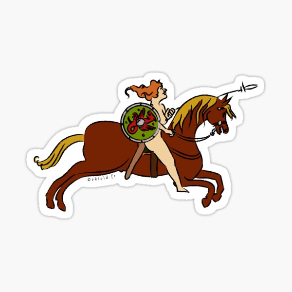 Valkyrie shieldmaiden Sticker