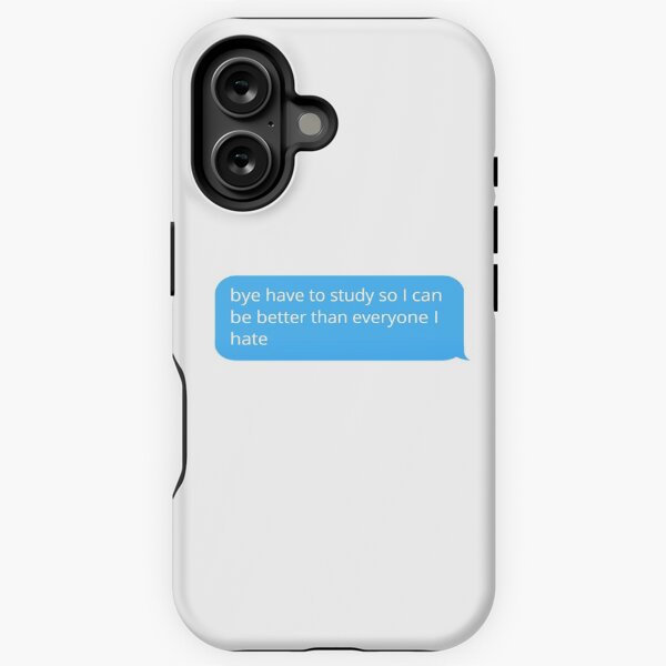 Vista previa del artículo con la obra «Adios tengo que estudiar iMessage», diseñado y vendido por clairesnation.