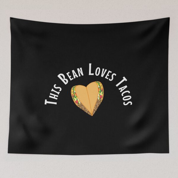 Item preview, This Bean Loves Tacos Funny Baby Bump Pregnancy Craving Announcement Design designed and sold by SpiritWestDesig.