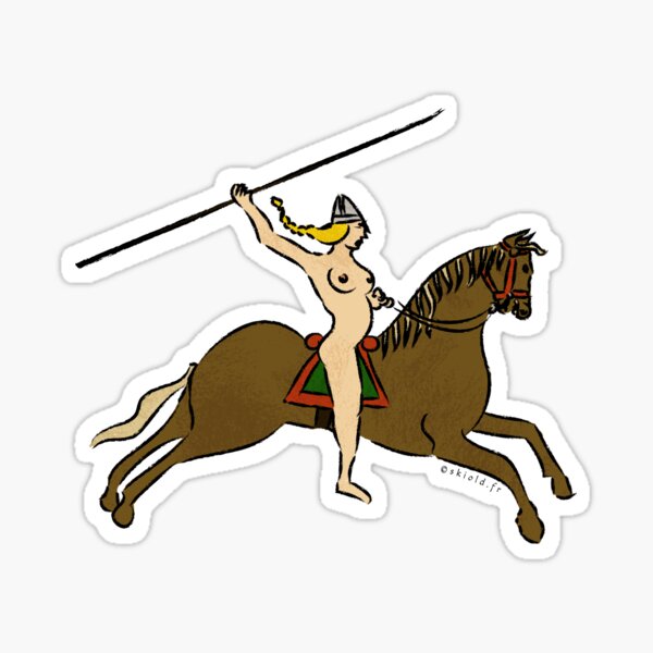 Valkyrie shieldmaiden Sticker