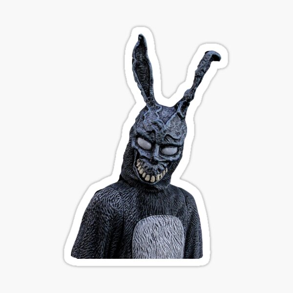 Bunny Costume Stickers Redbubble - black haunted bunny mask roblox