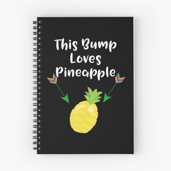 Item preview, This Baby Bump Loves Pineapple Funny Pregnancy Craving Announcement Design designed and sold by SpiritWestDesig.