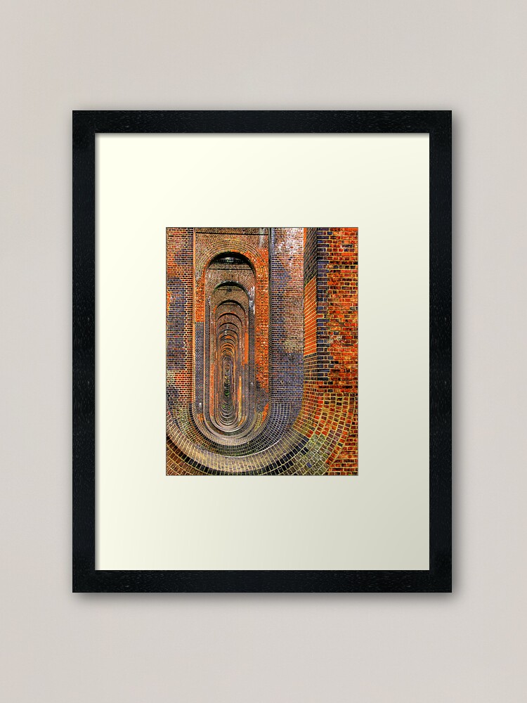 Alternate view of Balcombe Viaduct Pierced Piers North - HDR Framed Art Print