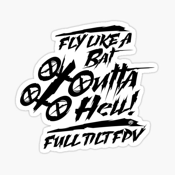 Item preview, Fly Like a Bat Outta Hell Black designed and sold by JayBob DoinStuff.