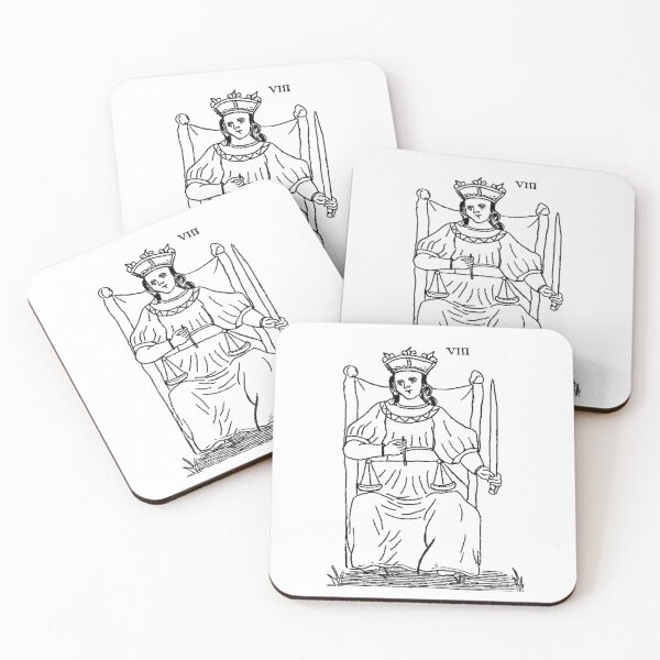 Item preview, Tarot Justice 8 designed and sold by Talismania.