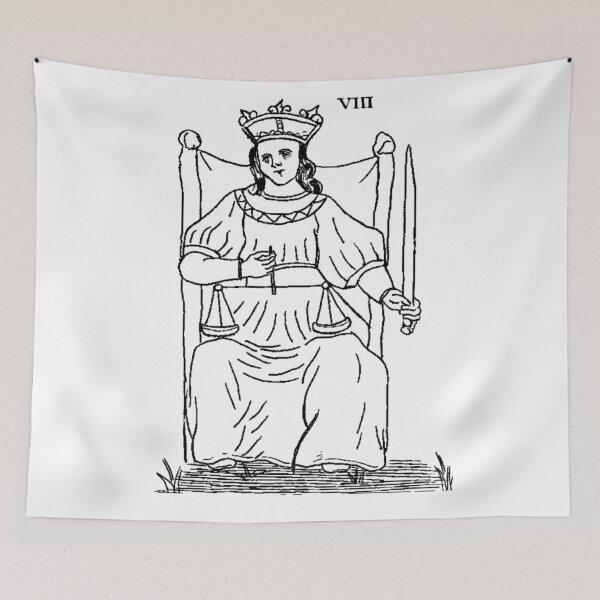 Item preview, Tarot Justice 8 designed and sold by Talismania.