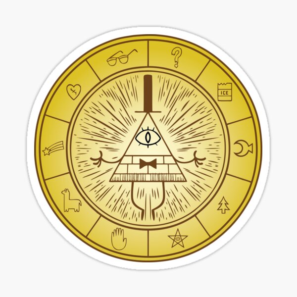 Bill Cipher Stickers Redbubble - bill cipher roblox decal